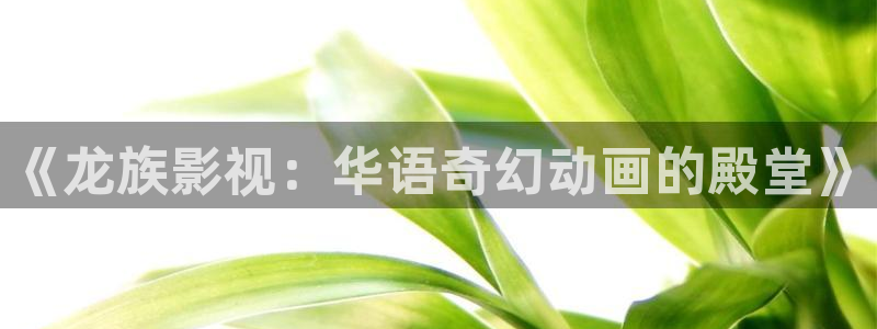 人狼电影天堂：《龙族影视：华语奇幻动画的殿堂》